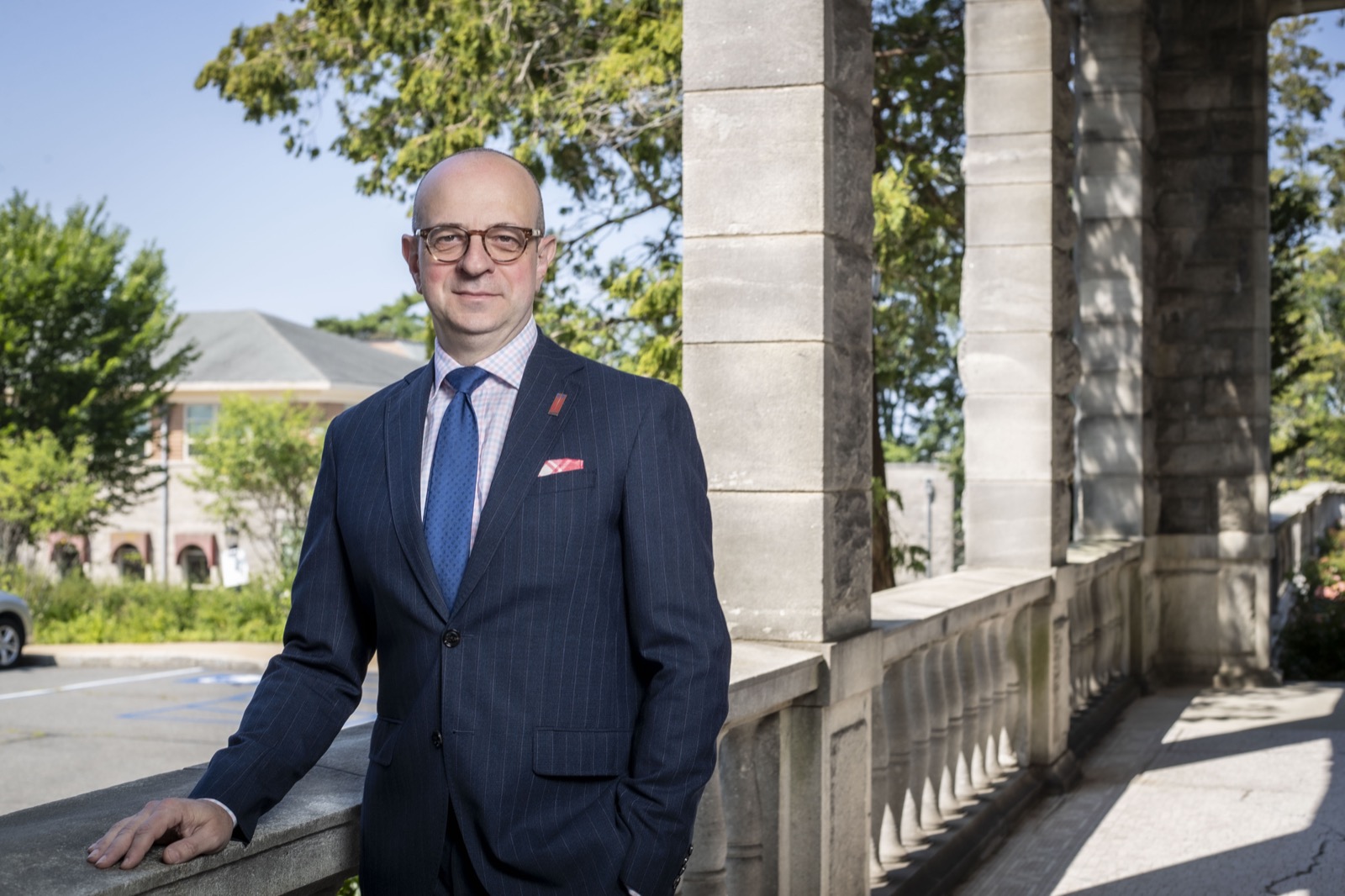 Nicholas V. Cagliuso, Sr. on the Manhattanville University campus